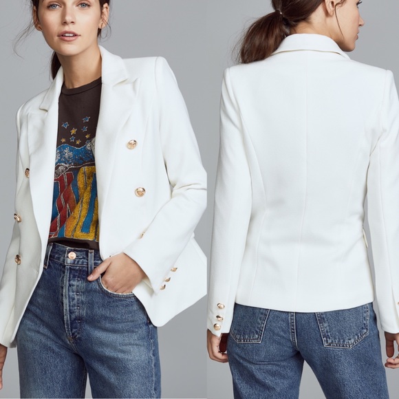lioness white blazer
